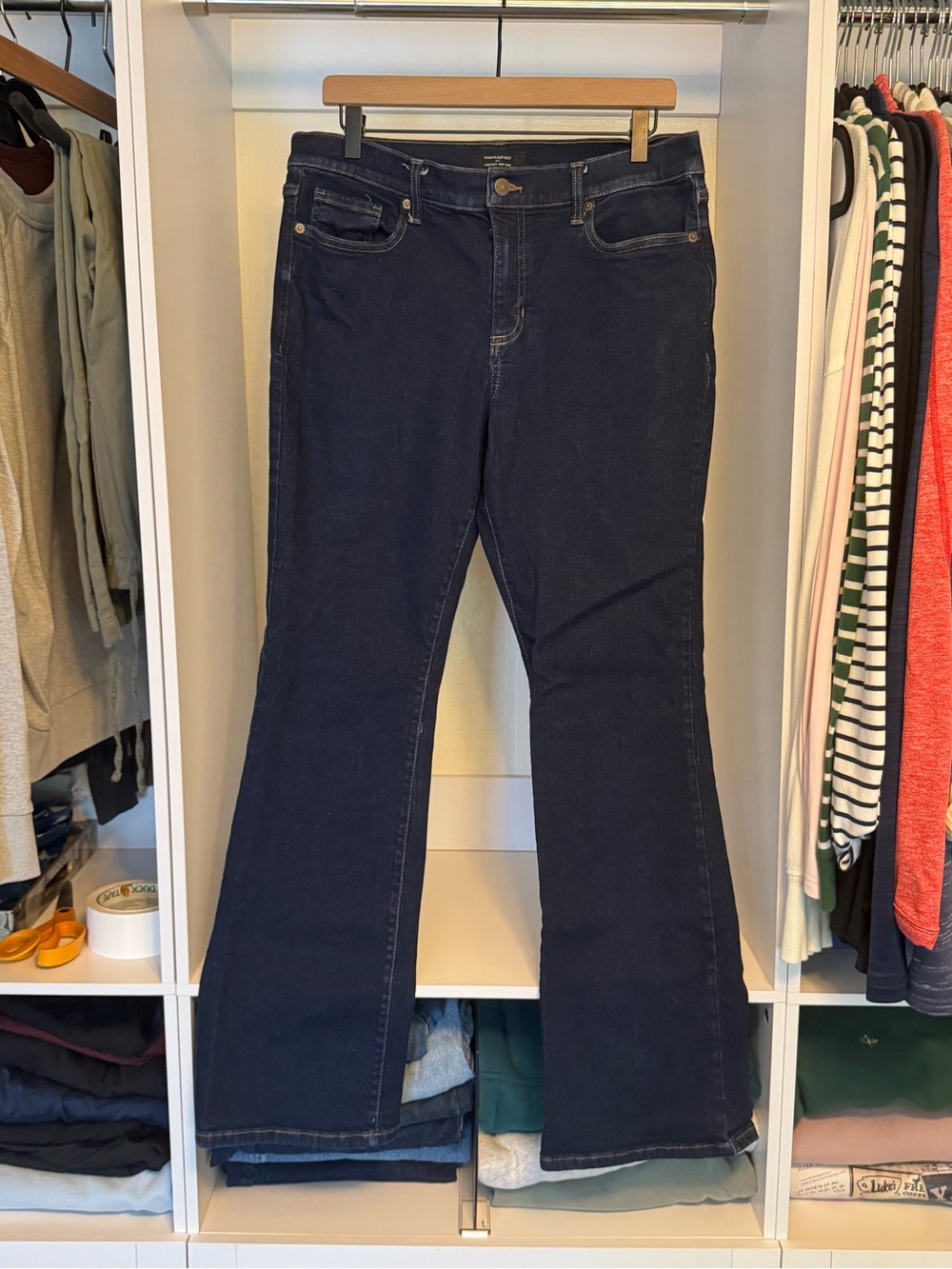 Banana Republic Navy Boot Cut Jeans